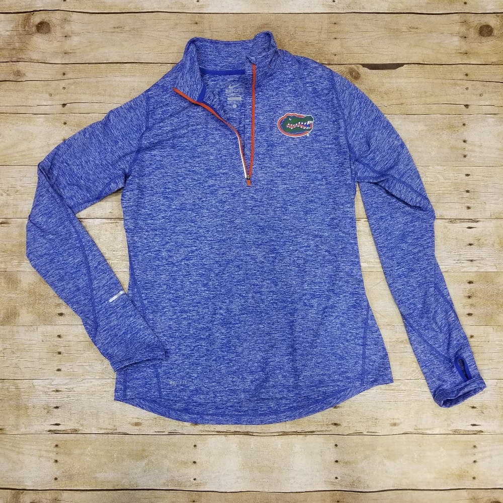 Nike Dri-Fit Zip Up Sweater Gators size L